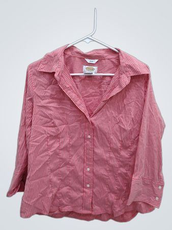 Talbots Pink Striped Shirt