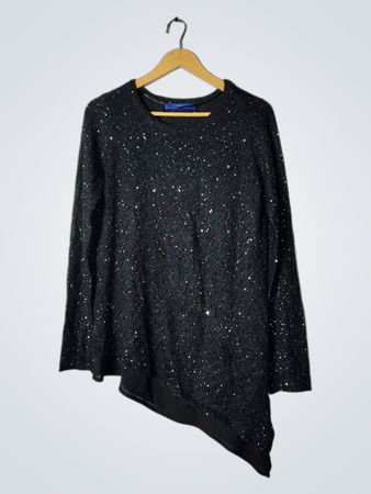 Apt. 9 Black Sparkly Top