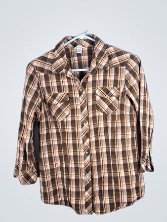 Plaid Button-Down Shirt