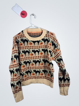 Halloween-themed Knit Sweater