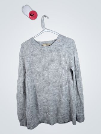 LOFT Gray Knit Cardigan Sweater