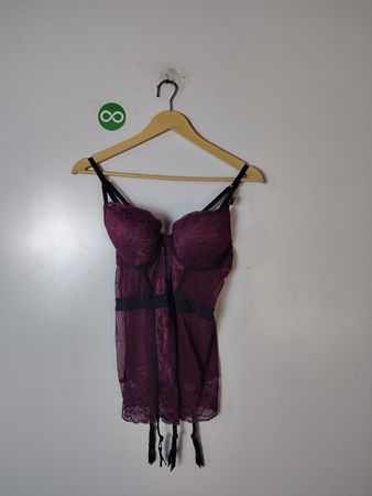 La Souza Purple Lace Bodysuit