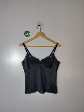 JCPenney Black Lace Trim Cami Top