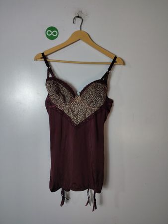 Madden Girl Burgundy Lace Camisole