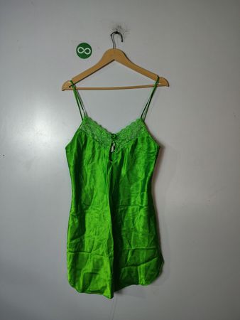 Green Lace Trim Camisole