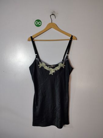 Victoria's Secret Black Lace Trim Camisole