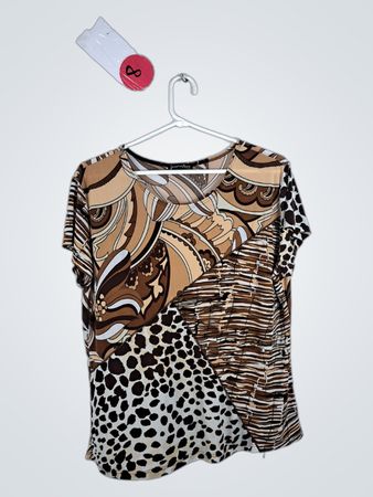 Jessica Max Animal Print Top
