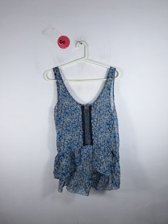 Blue Floral Top