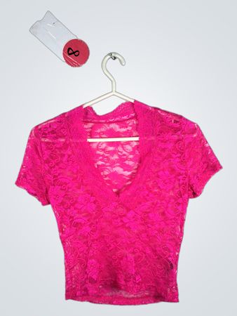 Pink Lace Top
