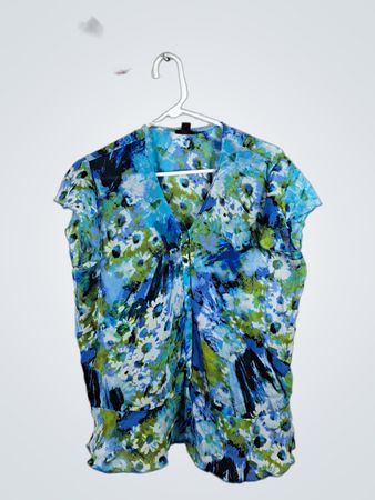 East 5th Floral Print Sleeveless Blouse