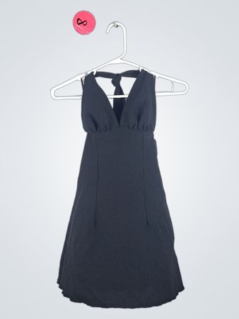 Black Halter Mini Dress