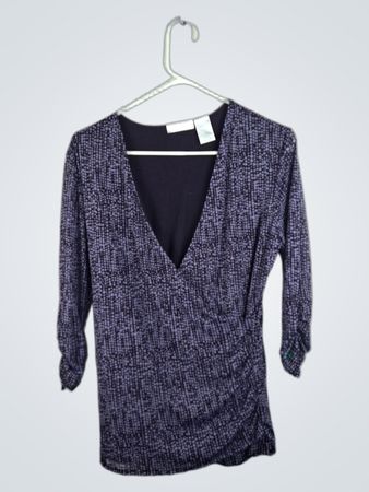 WORTHINGTON Purple Patterned Top
