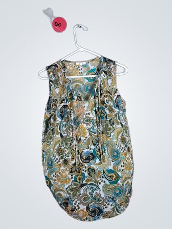 Maurices Paisley Print Sleeveless Blouse