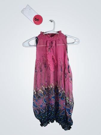 Pink Floral Maxi Dress