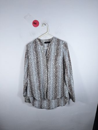 APT.9 Snakeskin Pattern Blouse