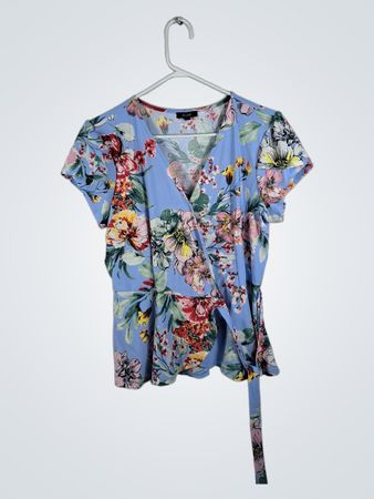 Blue Floral Top