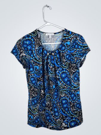Blue Paisley Shirt