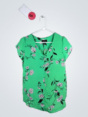 Premise Green Floral Blouse