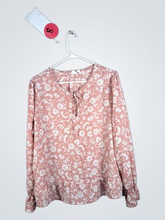 Pink Floral Blouse