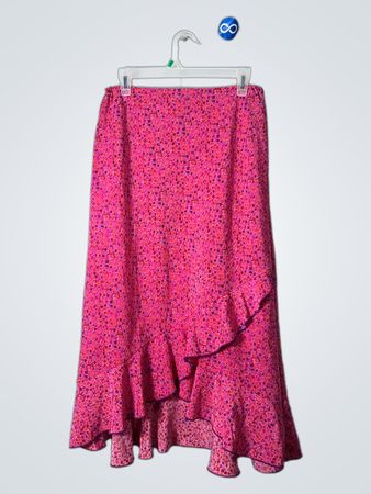 Pink Floral Skirt