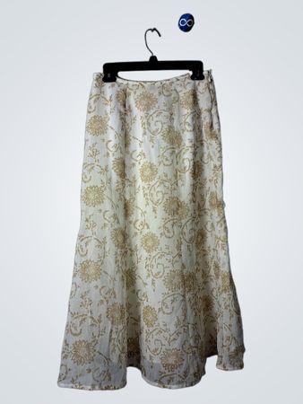 Le Suit Floral Print Midi Skirt