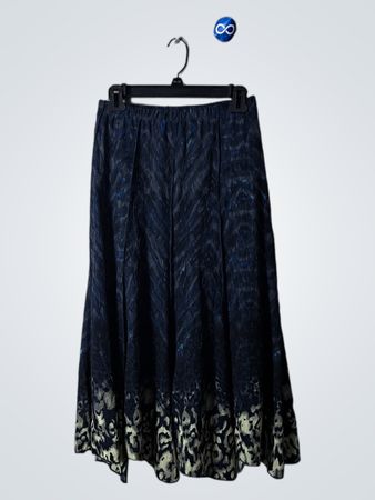 Chico's Travelers Patterned Midi Skirt