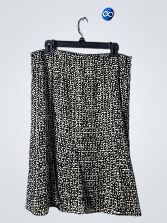 Liz Claiborne Access Geometric Pattern A-Line Skirt