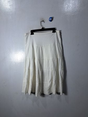 Geri C. White Tiered Skirt