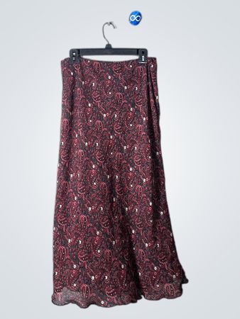 Katherine Collection Paisley Print Maxi Skirt