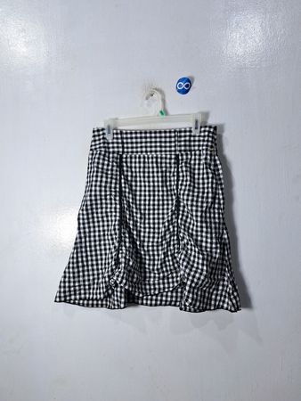 Black and White Gingham Skirt