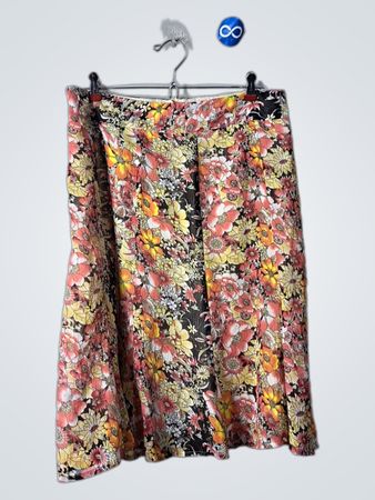 Suzy Shier Floral Print Skirt