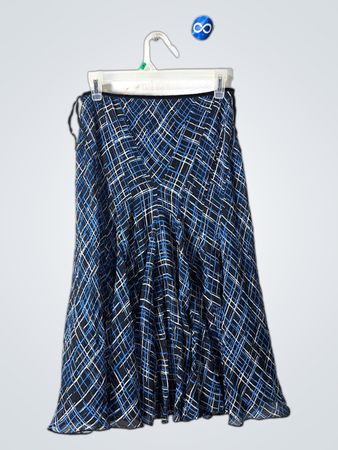 Jones New York Plaid Pleated Mini Skirt