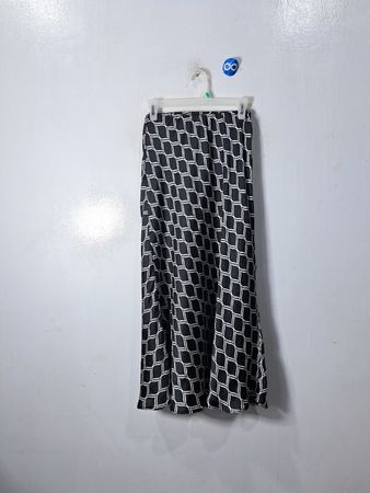 ROJADA Black and White Patterned Skirt