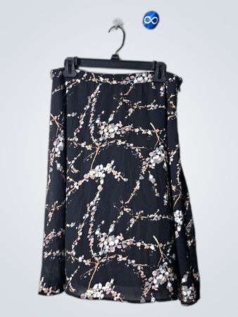 The Limited Black Floral Skirt