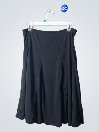 Isaac Mizrahi Black Pleated Midi Skirt for Target