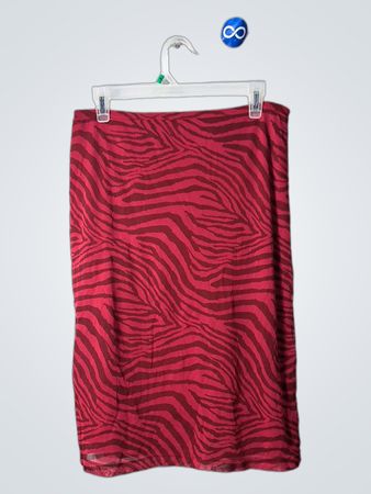 Express Zebra Print Mini Skirt