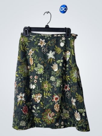 White Stag Floral Skirt