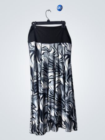 Caroline K Morgan Black and White Marble Skirt