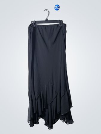 Black Ruffled Skirt