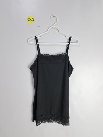 Maurices Black Lace Trim Cami Top