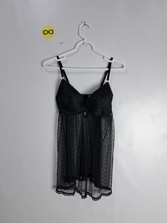 Jessica Simpson Black Lace Chemise
