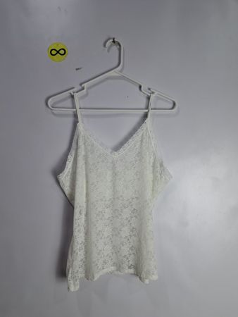 Unbranded White Lace Cami Top