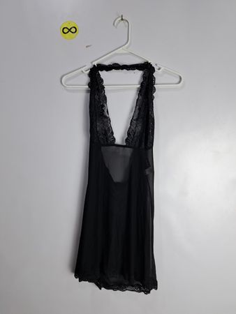 Frederick's of Hollywood Black Lace Chemise