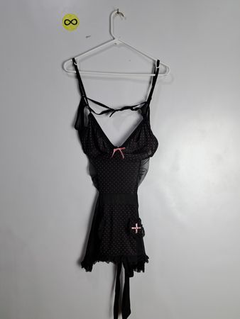 Midnight Polka Dot Chemise