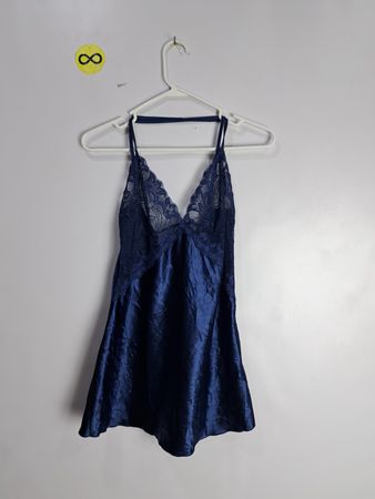 Blue Silk Nightgown