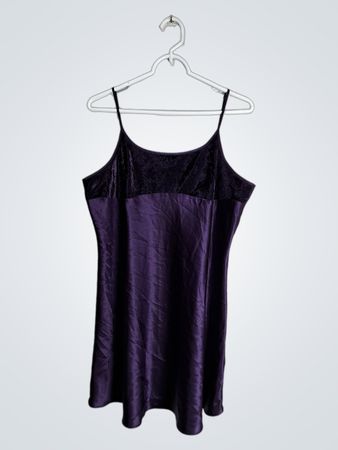 Purple Satin Chemise