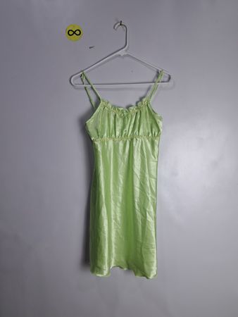Green Spaghetti Strap Dress