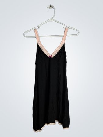 Honey Black Lace Trim Cami Top