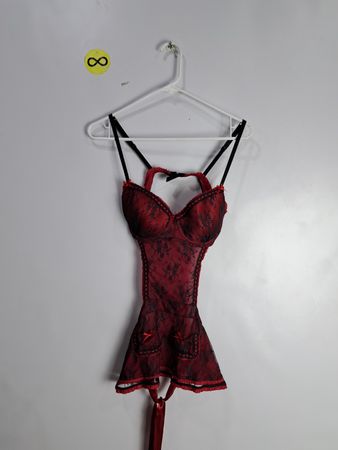 Red Lace Bodysuit
