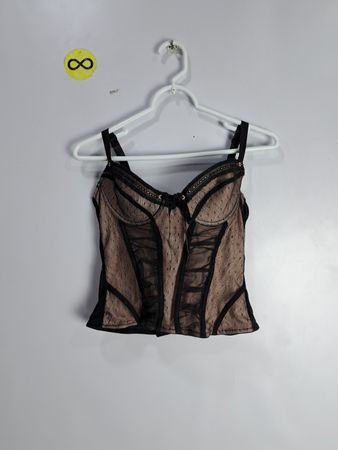 Sheer Black Bustier